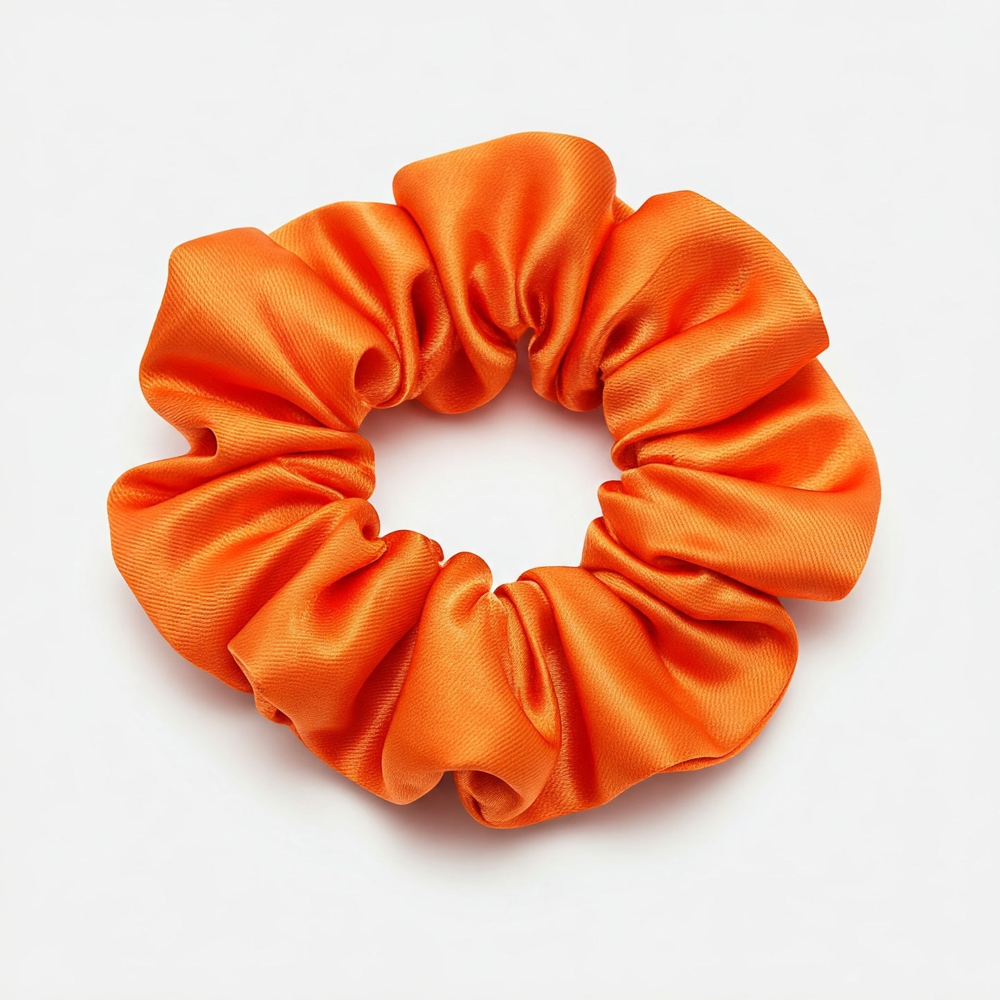 Orange Satin Scrunchies - Viyute